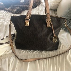 Monogram Michael kors sachel purse